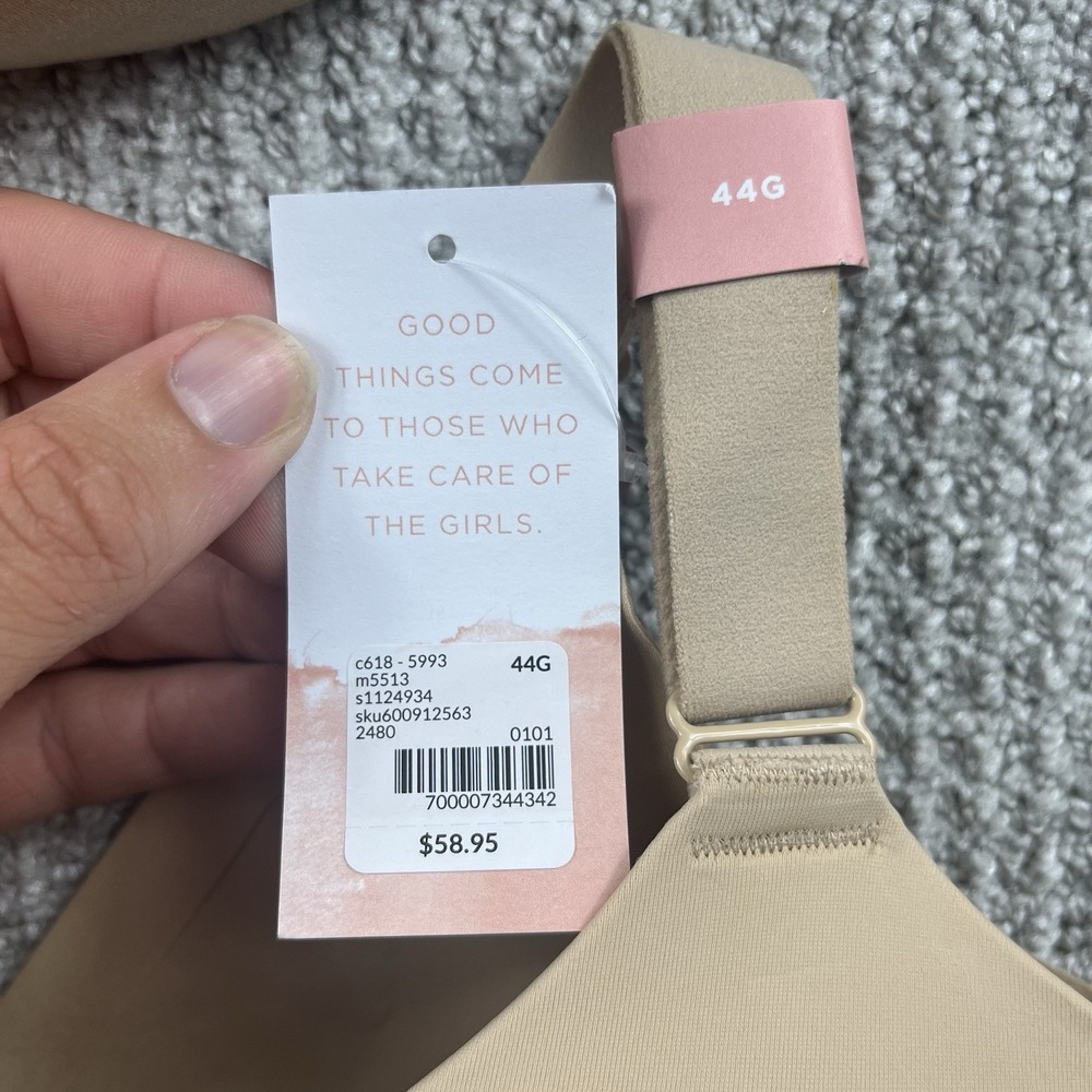 CACIQUE BEIGE Lightly Lined Full Coverage Bra; Size 44G NEW Lot Of 2 - Picture 2 of 9